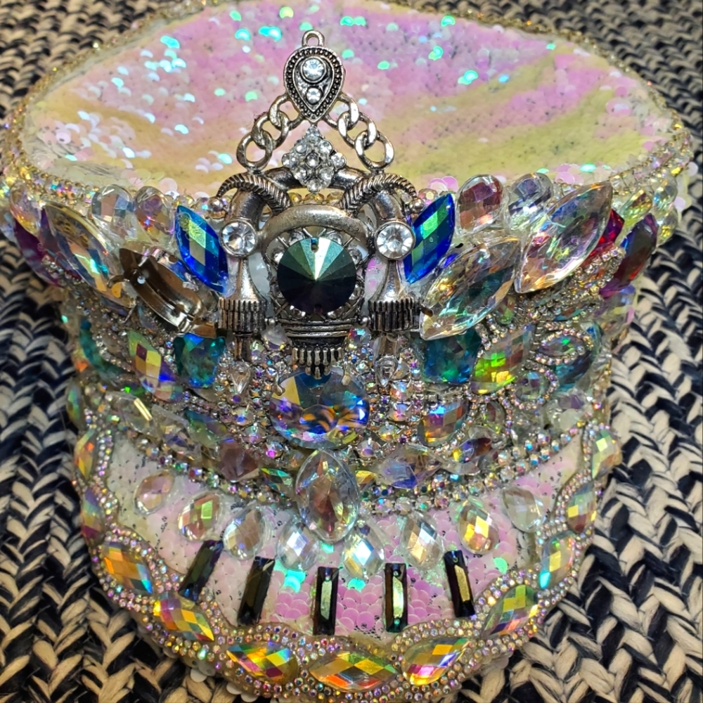 Burning Man Embellished Hat